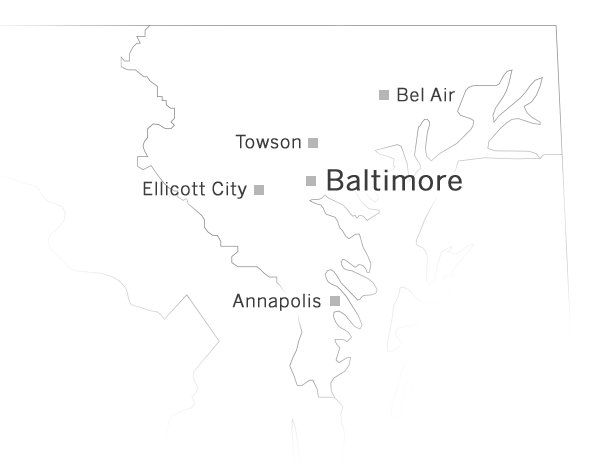 BGE Baltimore map