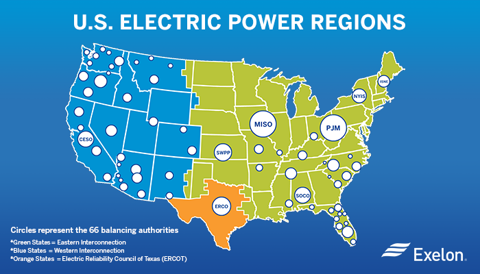Exelon Map Graphic